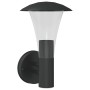 Aplique de exterior de acero inoxidable negro de , Iluminación de exterior - Ref: Foro24-4006240, Precio: 27,25 €, Descuento: %