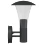 Aplique de exterior de acero inoxidable negro de , Iluminación de exterior - Ref: Foro24-4006240, Precio: 27,25 €, Descuento: %