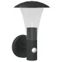 Aplique de exterior con sensor acero inoxidable negro by , Outdoor lighting - Ref: Foro24-4006242, Price: 33,69 €, Discount: %