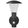 Aplique de exterior con sensor acero inoxidable negro by , Outdoor lighting - Ref: Foro24-4006242, Price: 34,19 €, Discount: %