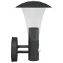 Aplique de exterior con sensor acero inoxidable negro by , Outdoor lighting - Ref: Foro24-4006242, Price: 33,69 €, Discount: %