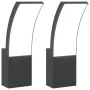 Lámparas de pared LED de exterior 2 uds aluminio fundido negro by , Outdoor lighting - Ref: Foro24-4006261, Price: 51,10 €, D...