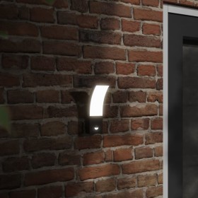 Lámparas de pared LED exterior con sensor 2 uds aluminio negro by , Outdoor lighting - Ref: Foro24-4006263, Price: 64,60 €, D...