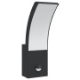 Lámparas de pared LED exterior con sensor 2 uds aluminio negro de , Iluminación de exterior - Ref: Foro24-4006263, Precio: 64...
