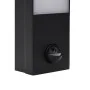 LED-Außenwandleuchten mit Sensor, 2 Stück, Schwarz, aus Aluminium. von , Außenbeleuchtung - Ref: Foro24-4006263, Preis: 68,35...