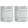 Apliques de exterior 2 unidades acero inoxidable plateado de , Iluminación de exterior - Ref: Foro24-4006296, Precio: 32,68 €...