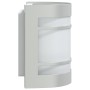 Außenlampen, 2 Stück, aus silbernem Edelstahl. von , Außenbeleuchtung - Ref: Foro24-4006296, Preis: 33,21 €, Rabatt: %