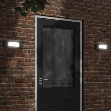 Außenlampen, 2 Stück, Edelstahl in Schwarz. von , Außenbeleuchtung - Ref: Foro24-4006305, Preis: 30,73 €, Rabatt: %