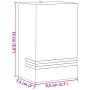 Auftrag für eine silberne Edelstahl-Außenanwendung. von , Außenbeleuchtung - Ref: Foro24-4006326, Preis: 19,17 €, Rabatt: %