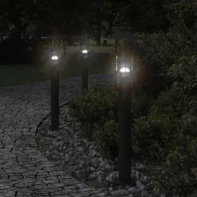 Außen-Stehlampe aus schwarzem Edelstahl, 60 cm. von , Außenbeleuchtung - Ref: Foro24-4006353, Preis: 35,40 €, Rabatt: %