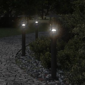 Außen-Stehlampe aus schwarzem Edelstahl, 60 cm. von , Außenbeleuchtung - Ref: Foro24-4006353, Preis: 35,92 €, Rabatt: %