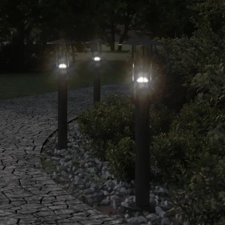 Lámpara de suelo de exterior acero inoxidable negro 60 cm de , Iluminación de exterior - Ref: Foro24-4006353, Precio: 35,37 €...