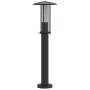 Außen-Stehlampe aus schwarzem Edelstahl, 60 cm. von , Außenbeleuchtung - Ref: Foro24-4006353, Preis: 35,92 €, Rabatt: %