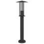 Außen-Stehlampe aus schwarzem Edelstahl, 60 cm. von , Außenbeleuchtung - Ref: Foro24-4006353, Preis: 35,92 €, Rabatt: %