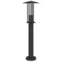 Lámpara de suelo de exterior acero inoxidable negro 60 cm de , Iluminación de exterior - Ref: Foro24-4006353, Precio: 35,37 €...