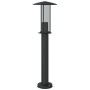 Außen-Stehlampe aus schwarzem Edelstahl, 60 cm. von , Außenbeleuchtung - Ref: Foro24-4006353, Preis: 35,92 €, Rabatt: %