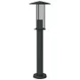 Lámpara de suelo de exterior acero inoxidable negro 60 cm de , Iluminación de exterior - Ref: Foro24-4006353, Precio: 35,37 €...