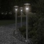 Lámpara de suelo de exterior acero inoxidable plateado 100 cm by , Outdoor lighting - Ref: Foro24-4006351, Price: 48,98 €, Di...