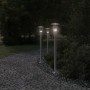 Bodenlampe für den Außenbereich aus silbernem Edelstahl, 100 cm. von , Außenbeleuchtung - Ref: Foro24-4006351, Preis: 48,98 €...