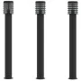 Außen-Stehlampen, 3 Stück, Edelstahl schwarz, 110 cm. von , Außenbeleuchtung - Ref: Foro24-4006364, Preis: 135,75 €, Rabatt: %