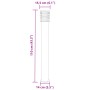 Lámparas de suelo exterior 3 uds acero inoxidable negro 110 cm by , Outdoor lighting - Ref: Foro24-4006364, Price: 137,78 €, ...