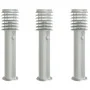 Lámparas de suelo de exterior con sensor 3 uds acero inox 60 cm by , Outdoor lighting - Ref: Foro24-4006366, Price: 125,80 €,...