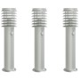 Lámparas de suelo de exterior con sensor 3 uds acero inox 60 cm by , Outdoor lighting - Ref: Foro24-4006366, Price: 121,41 €,...
