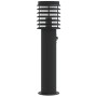 Lámparas de suelo exterior con sensor 3 uds acero negro 60 cm by , Outdoor lighting - Ref: Foro24-4006370, Price: 121,41 €, D...