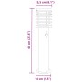 Lámparas de suelo exterior con sensor 3 uds acero negro 60 cm by , Outdoor lighting - Ref: Foro24-4006370, Price: 121,41 €, D...