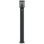 Lámparas de suelo exterior con sensor 3 uds acero negro 110 cm by , Outdoor lighting - Ref: Foro24-4006372, Price: 156,74 €, ...