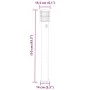 Außen-Stehlampen mit Sensor, 3 Stück, Schwarz, 110 cm, aus Stahl. von , Außenbeleuchtung - Ref: Foro24-4006372, Preis: 154,02...