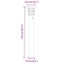 Lámparas de suelo exterior con sensor 3 uds acero negro 110 cm by , Outdoor lighting - Ref: Foro24-4006372, Price: 156,74 €, ...
