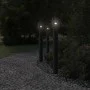 Lámpara de suelo de exterior con enchufe acero negro 110 cm by , Outdoor lighting - Ref: Foro24-4006379, Price: 63,22 €, Disc...