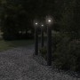 Lámpara de suelo de exterior con enchufe acero negro 110 cm by , Outdoor lighting - Ref: Foro24-4006379, Price: 64,37 €, Disc...