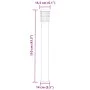 Lámpara de suelo de exterior con enchufe acero negro 110 cm by , Outdoor lighting - Ref: Foro24-4006379, Price: 63,22 €, Disc...