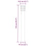 Lámpara de suelo de exterior con enchufe acero negro 110 cm by , Outdoor lighting - Ref: Foro24-4006379, Price: 64,37 €, Disc...