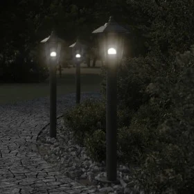 Außen-Stehlampe aus schwarzem Edelstahl, 80 cm. von , Außenbeleuchtung - Ref: Foro24-4006385, Preis: 39,11 €, Rabatt: %