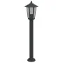 Lámpara de suelo de exterior acero inoxidable negro 80 cm by , Outdoor lighting - Ref: Foro24-4006385, Price: 41,87 €, Discou...