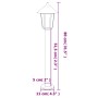 Außen-Stehlampe aus schwarzem Edelstahl, 80 cm. von , Außenbeleuchtung - Ref: Foro24-4006385, Preis: 45,04 €, Rabatt: %