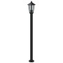 Farola de exterior de acero inoxidable negro 120 cm by , Outdoor lighting - Ref: Foro24-4006387, Price: 48,65 €, Discount: %