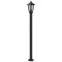 Farola de exterior de acero inoxidable negro 120 cm de , Iluminación de exterior - Ref: Foro24-4006387, Precio: 47,92 €, Desc...