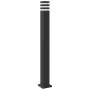 Außen-Stehlampen, 3 Stück, Schwarz, Aluminium, 110 cm von , Außenbeleuchtung - Ref: Foro24-4006398, Preis: 152,29 €, Rabatt: %