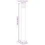 Außen-Stehlampen, 3 Stück, Schwarz, Aluminium, 110 cm von , Außenbeleuchtung - Ref: Foro24-4006398, Preis: 152,29 €, Rabatt: %
