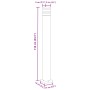 Lámparas de suelo de exterior 3 unidades aluminio negro 110 cm by , Outdoor lighting - Ref: Foro24-4006398, Price: 149,27 €, ...