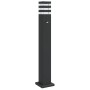 Lámpara de suelo de exterior con sensor aluminio negro 80 cm by , Outdoor lighting - Ref: Foro24-4006401, Price: 52,18 €, Dis...