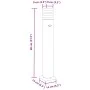 Außen-Stehlampe mit Schwarzem Aluminium und Sensor, 80 cm. von , Außenbeleuchtung - Ref: Foro24-4006401, Preis: 55,30 €, Raba...