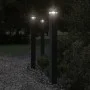 Lámpara de suelo de exterior con sensor aluminio negro 110 cm de , Iluminación de exterior - Ref: Foro24-4006403, Precio: 67,...