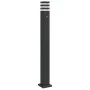 Lámpara de suelo de exterior con sensor aluminio negro 110 cm de , Iluminación de exterior - Ref: Foro24-4006403, Precio: 67,...
