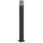 Lámpara de suelo de exterior con sensor aluminio negro 110 cm by , Outdoor lighting - Ref: Foro24-4006403, Price: 68,22 €, Di...