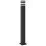 Lámpara de suelo de exterior con sensor aluminio negro 110 cm de , Iluminación de exterior - Ref: Foro24-4006403, Precio: 67,...